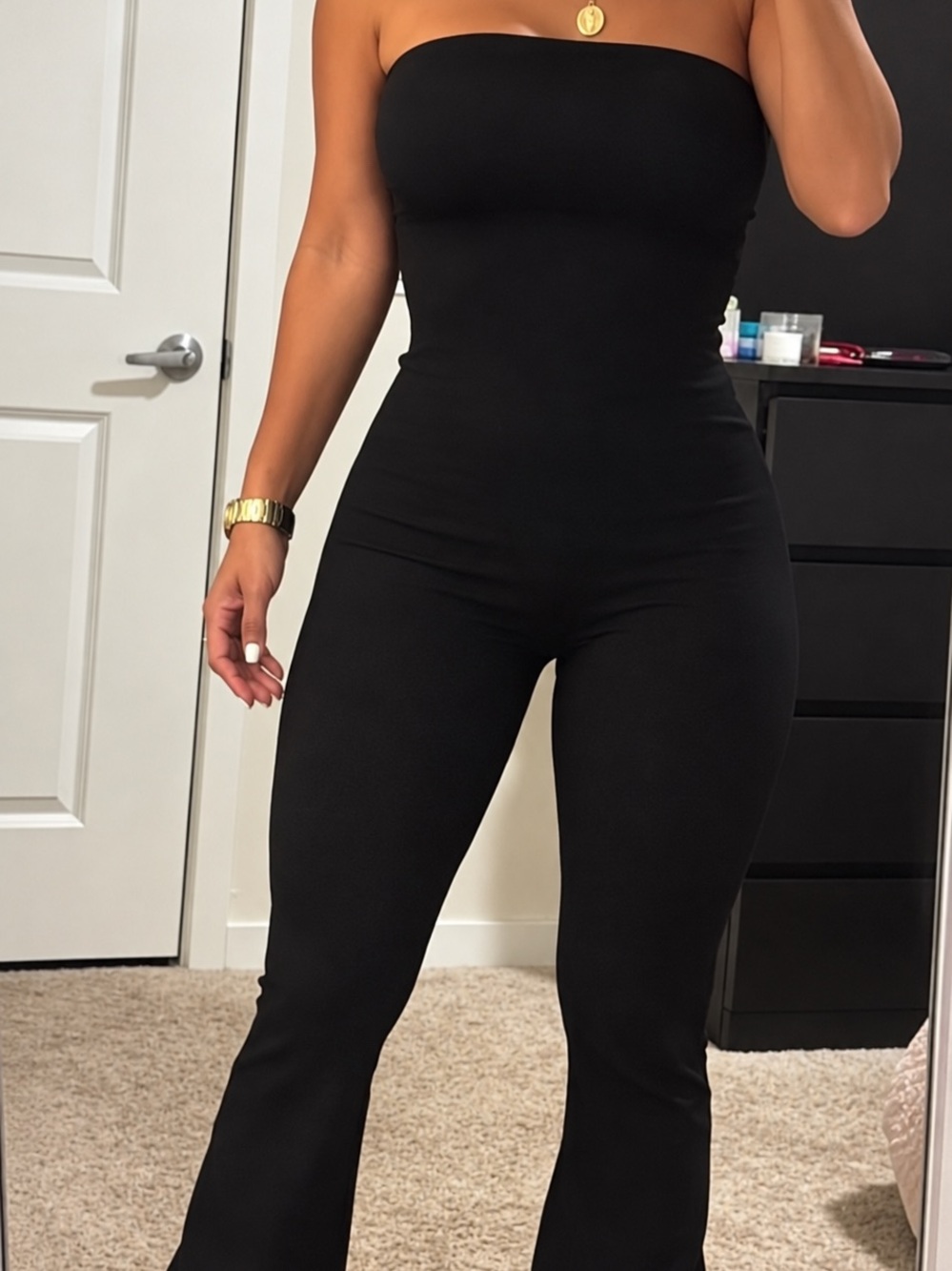 Women’s Black Flare Jumpsuit